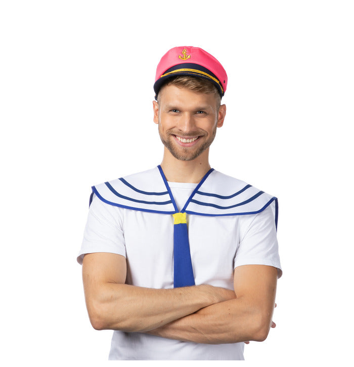Reivilaivan kapteenin lakki, neonpinkki (UV)
