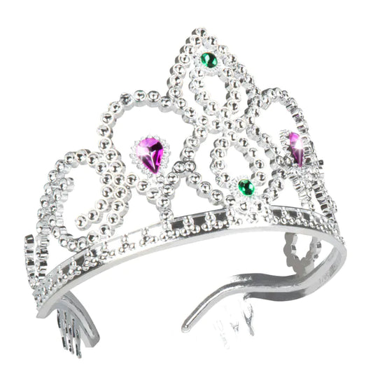 Hopeanvärinen tiara Pretty Princess