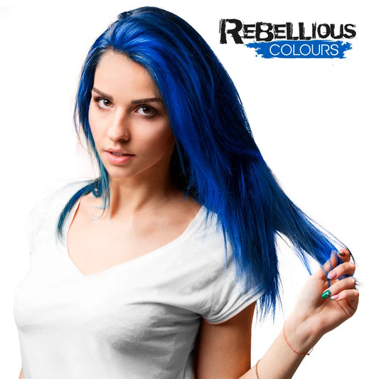 REBELLIOUS suoraväri Electric Blue