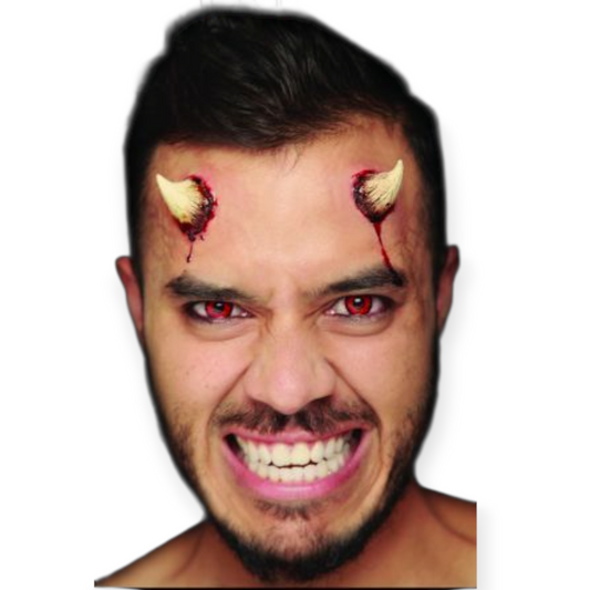 GHOULISH Lateksisarvet Evilness