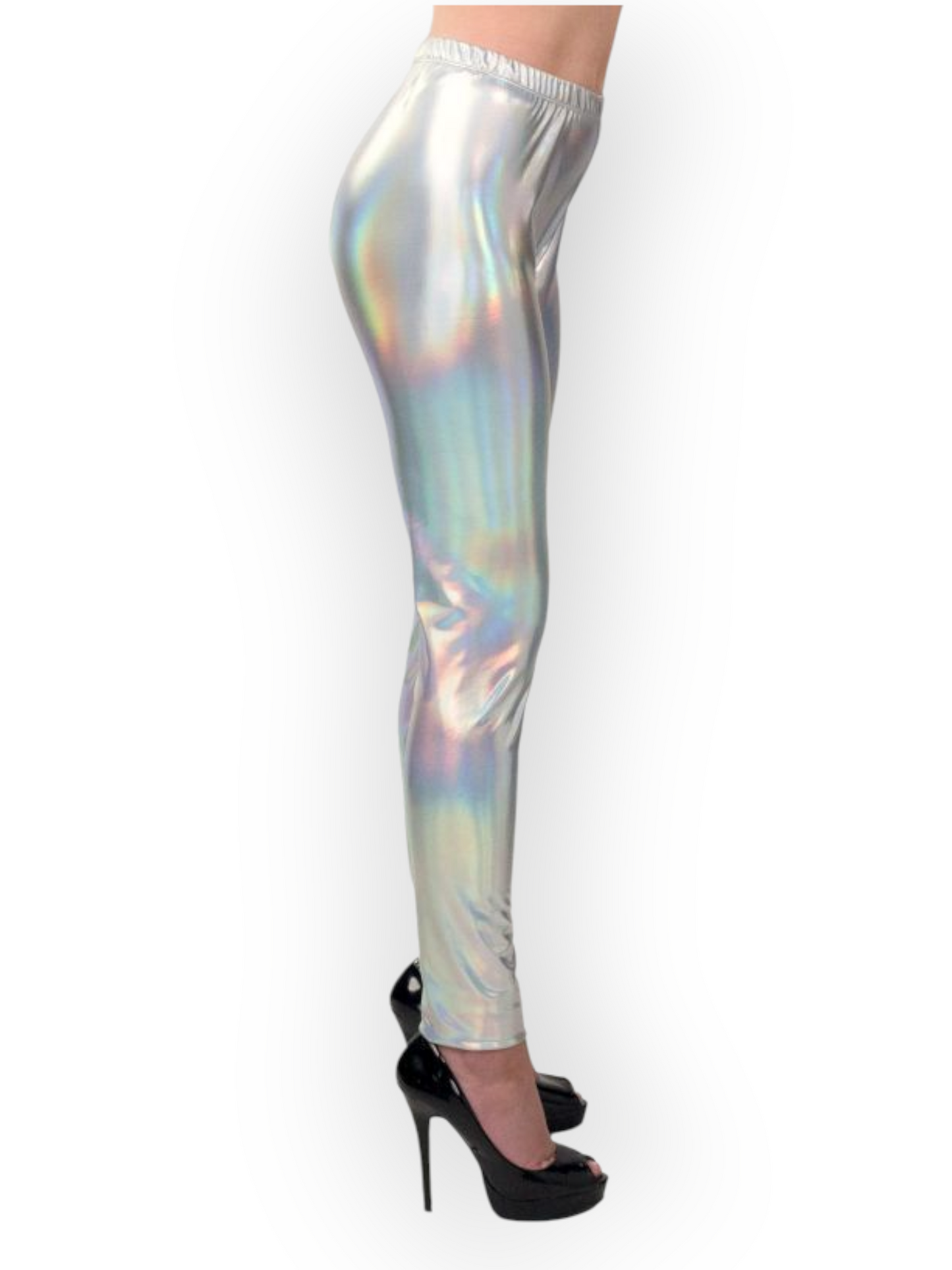 Legginsit Holographic Silver