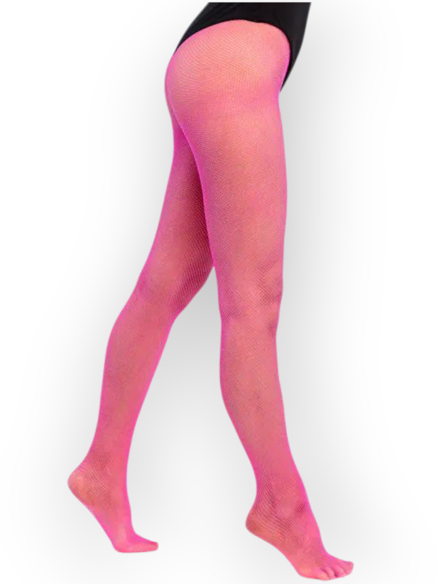 Verkkosukkahousut Fishnet (pienellä verkolla), neonpinkki (UV)