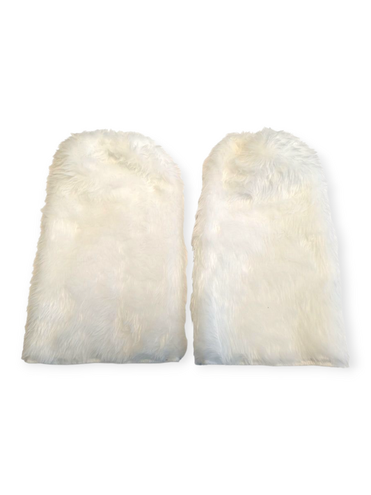 Säärystimet Fluffy, valkoinen (UV)