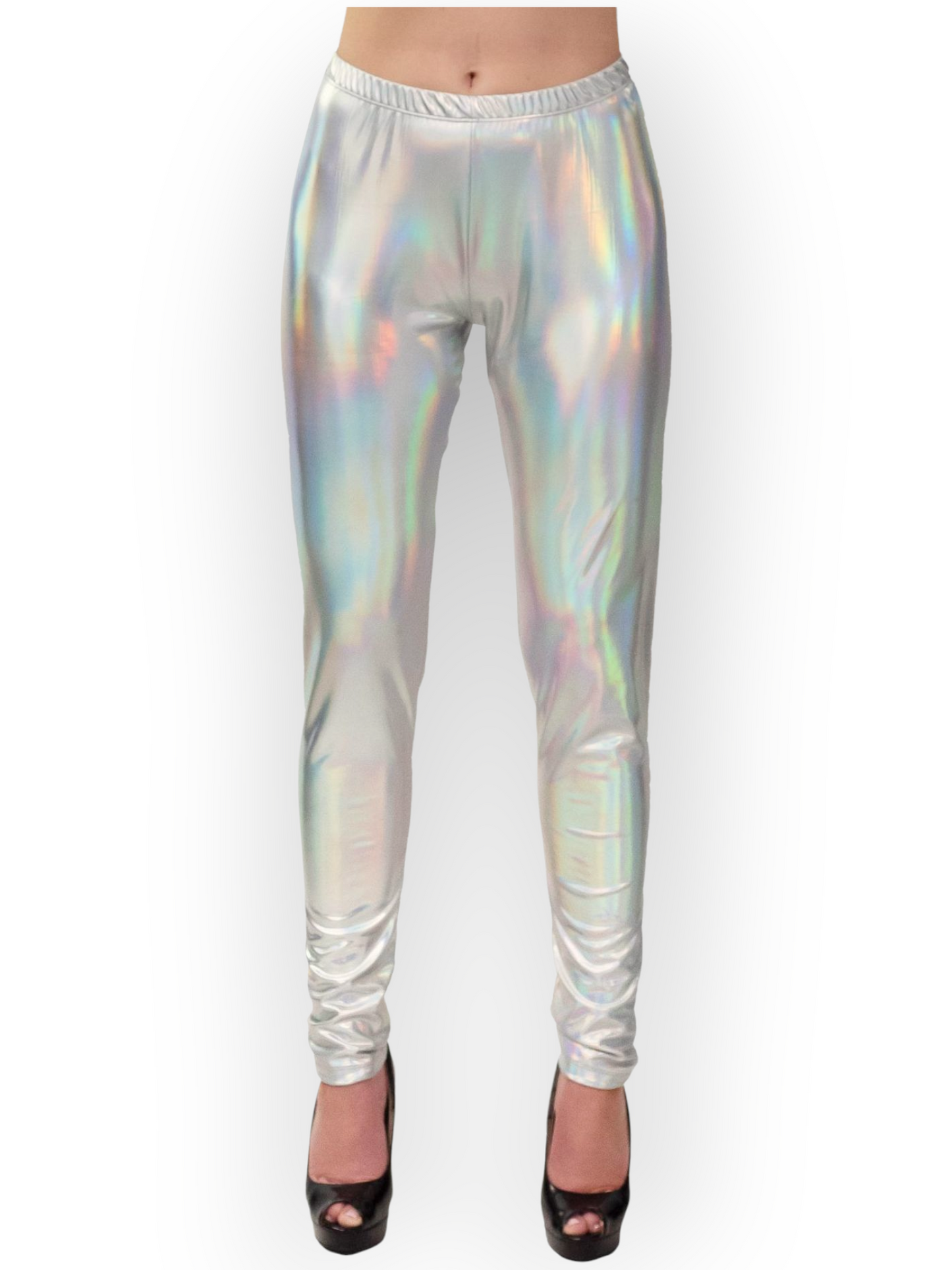 Legginsit Holographic Silver
