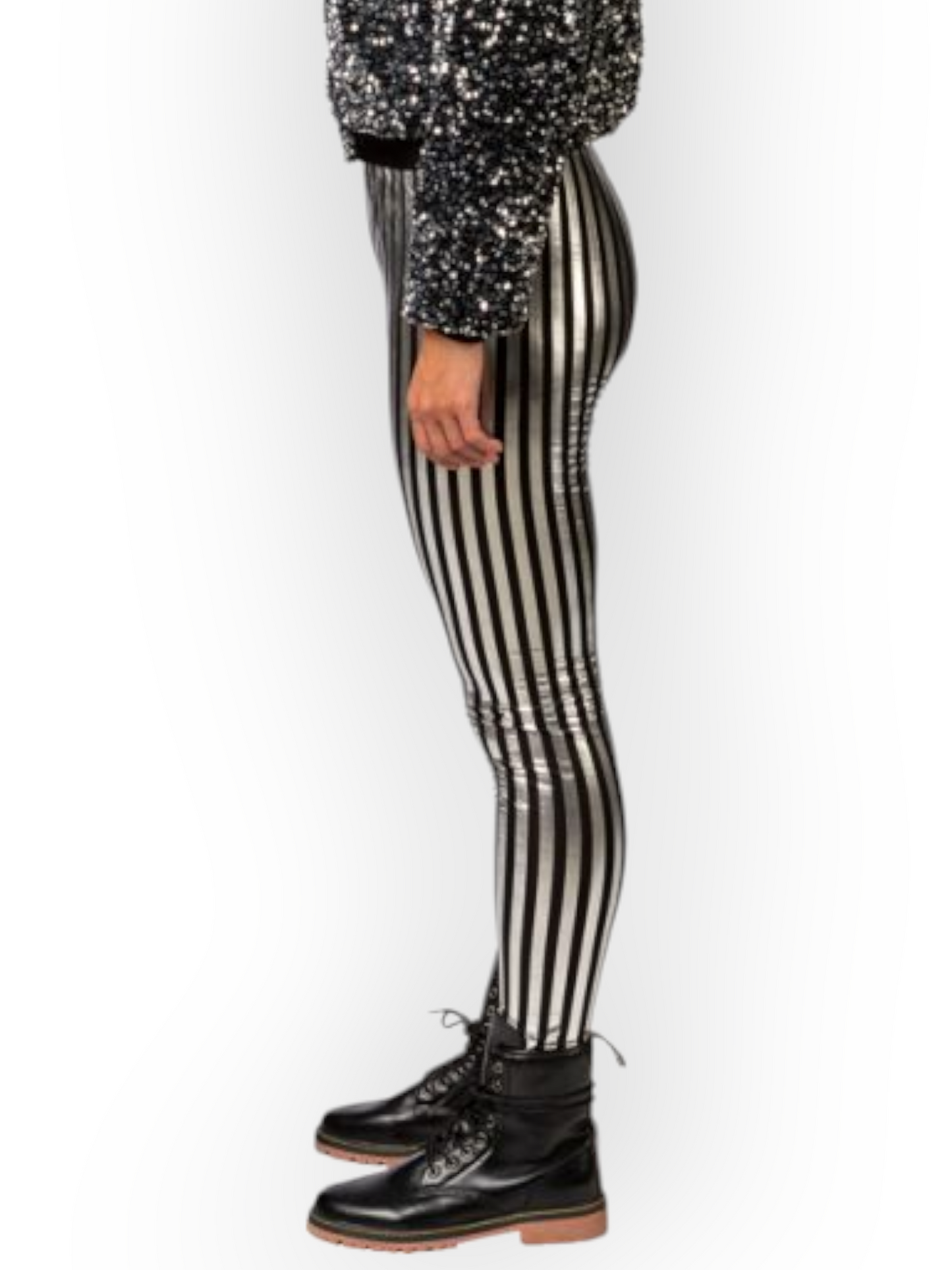 Legginsit Silver Stripes