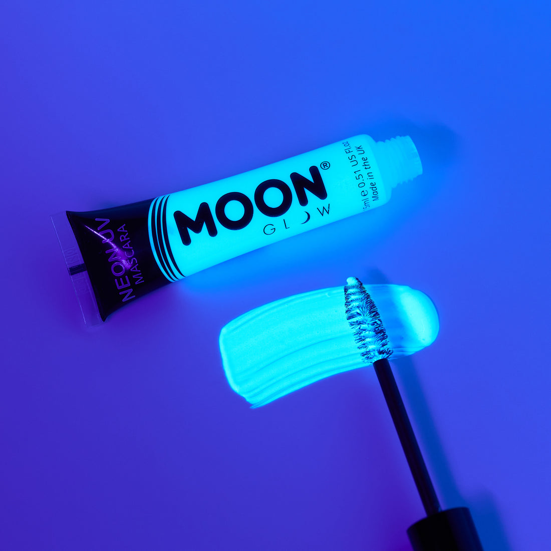 MoonGlow UV-reaktiivinen ripsiväri, valkoinen