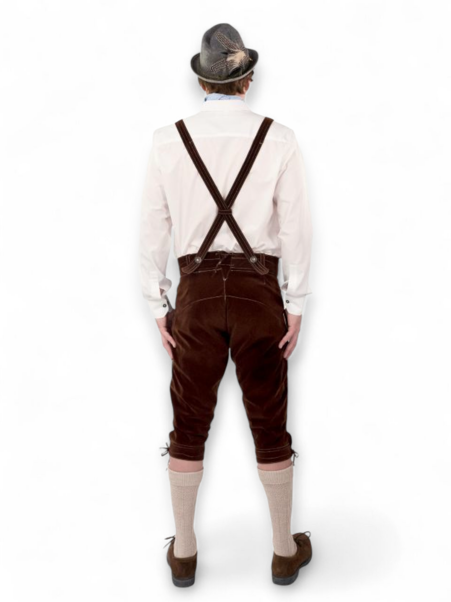 Oktoberfest 'Lederhosenit' mokkajäljitelmää, ruskea