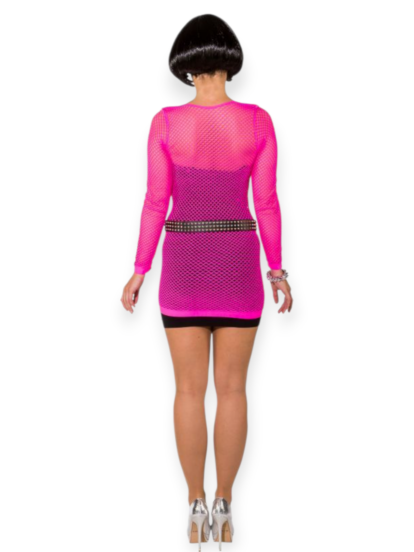 One Size verkkomekko, neonpinkki (XS-M)