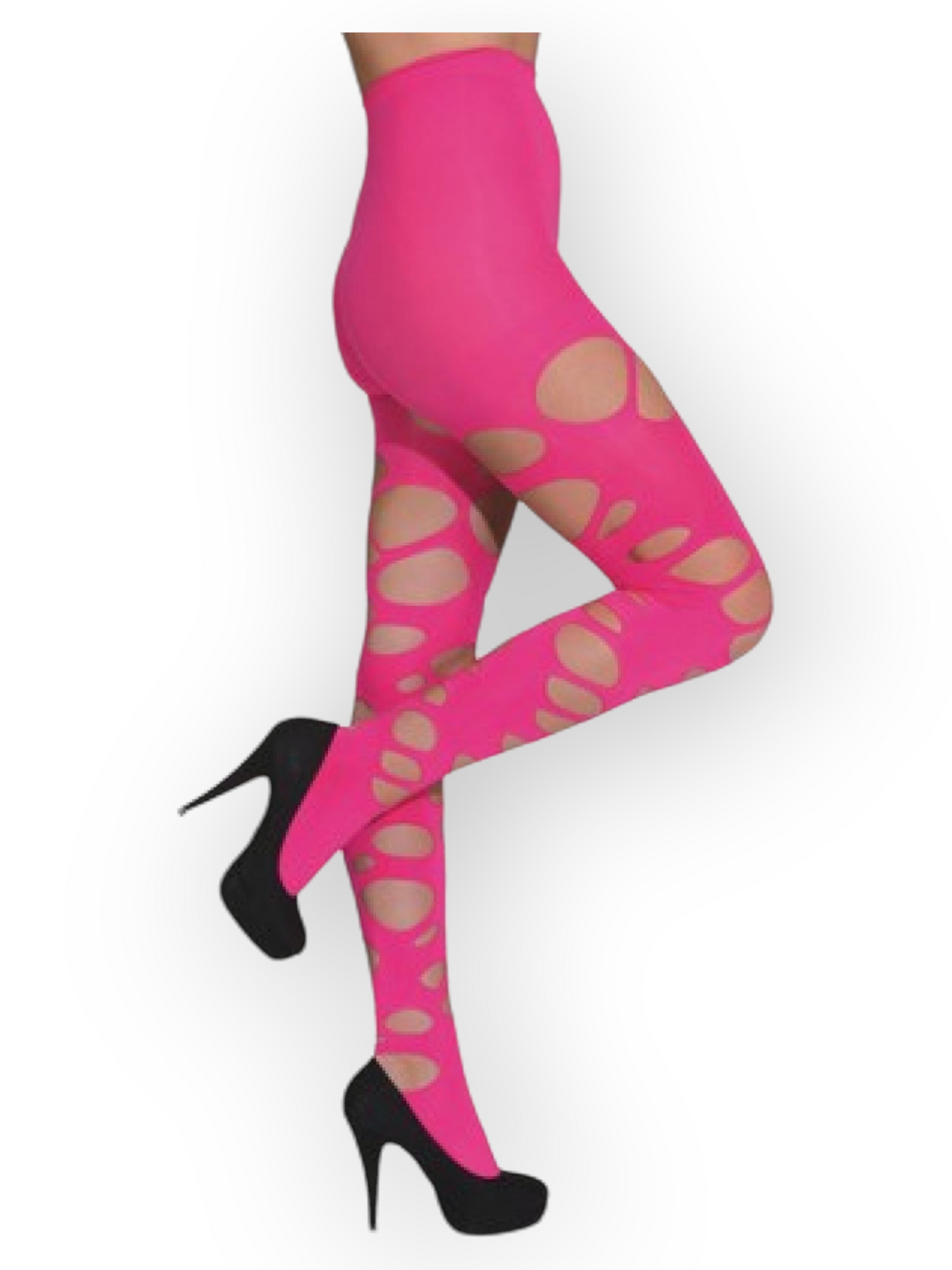 Sukkahousut Rave Net, neonpinkki (XS-S)