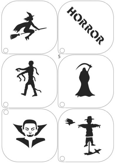 Sapluunasetti Halloween Hahmot