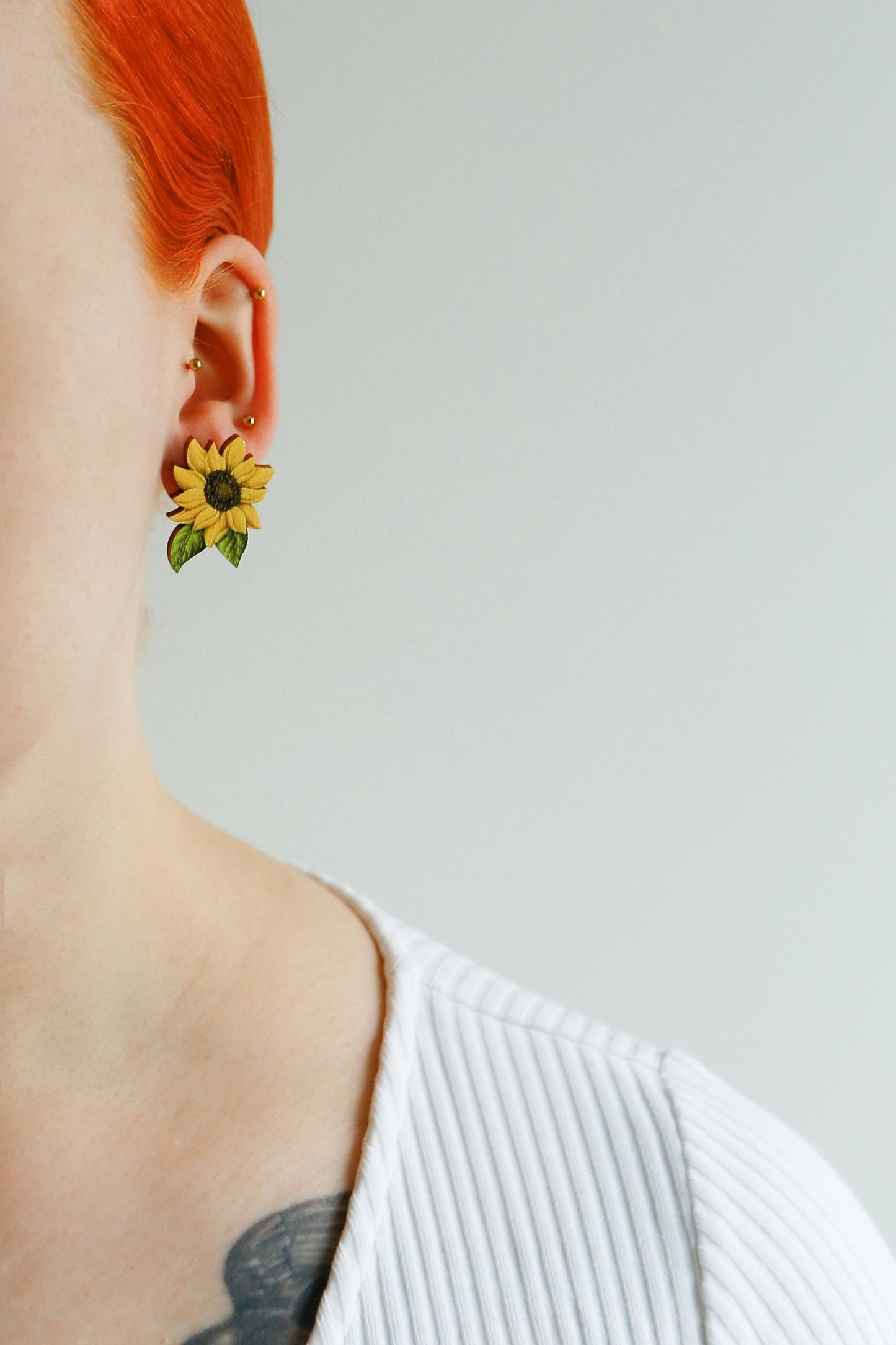 Sola Visuals korvakoruboksi, Ruusu ja Auringonkukka