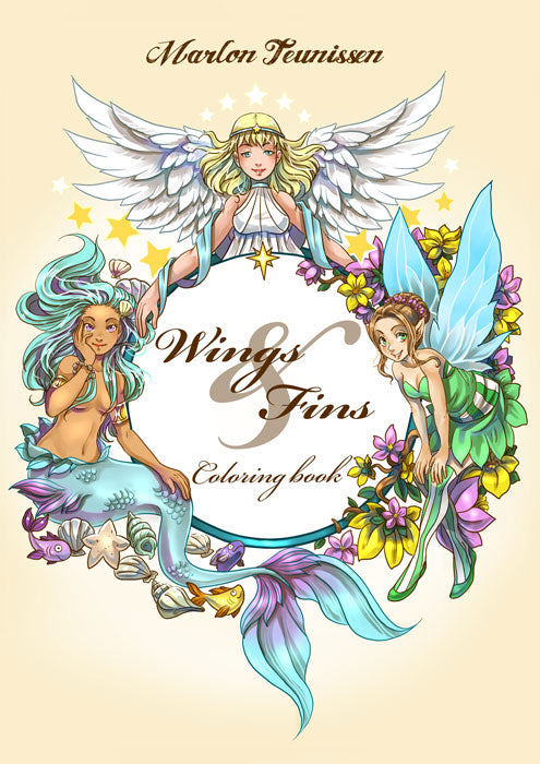 Värityskirja Wings & Fins