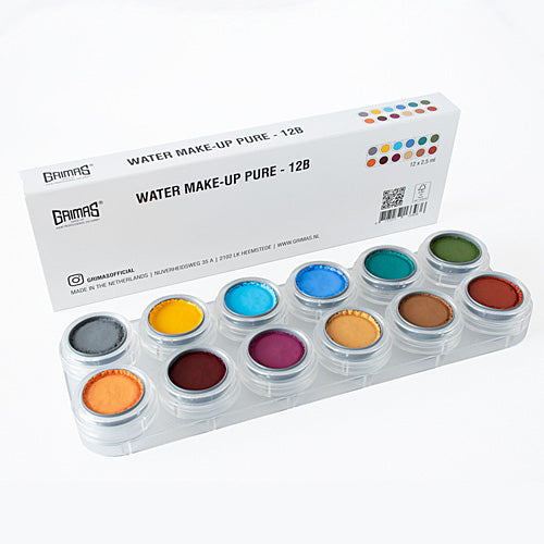 GRIMAS Water Make-up kasvomaalipaletti 12kpl, Nature