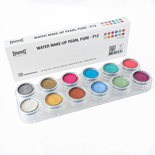 GRIMAS Water Make-up kasvomaalipaletti 12kpl, Pearl