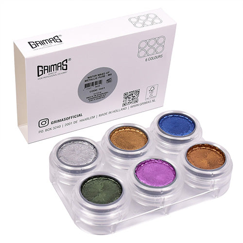 GRIMAS Water Make-up kasvomaalipaletti 6kpl, Metallic