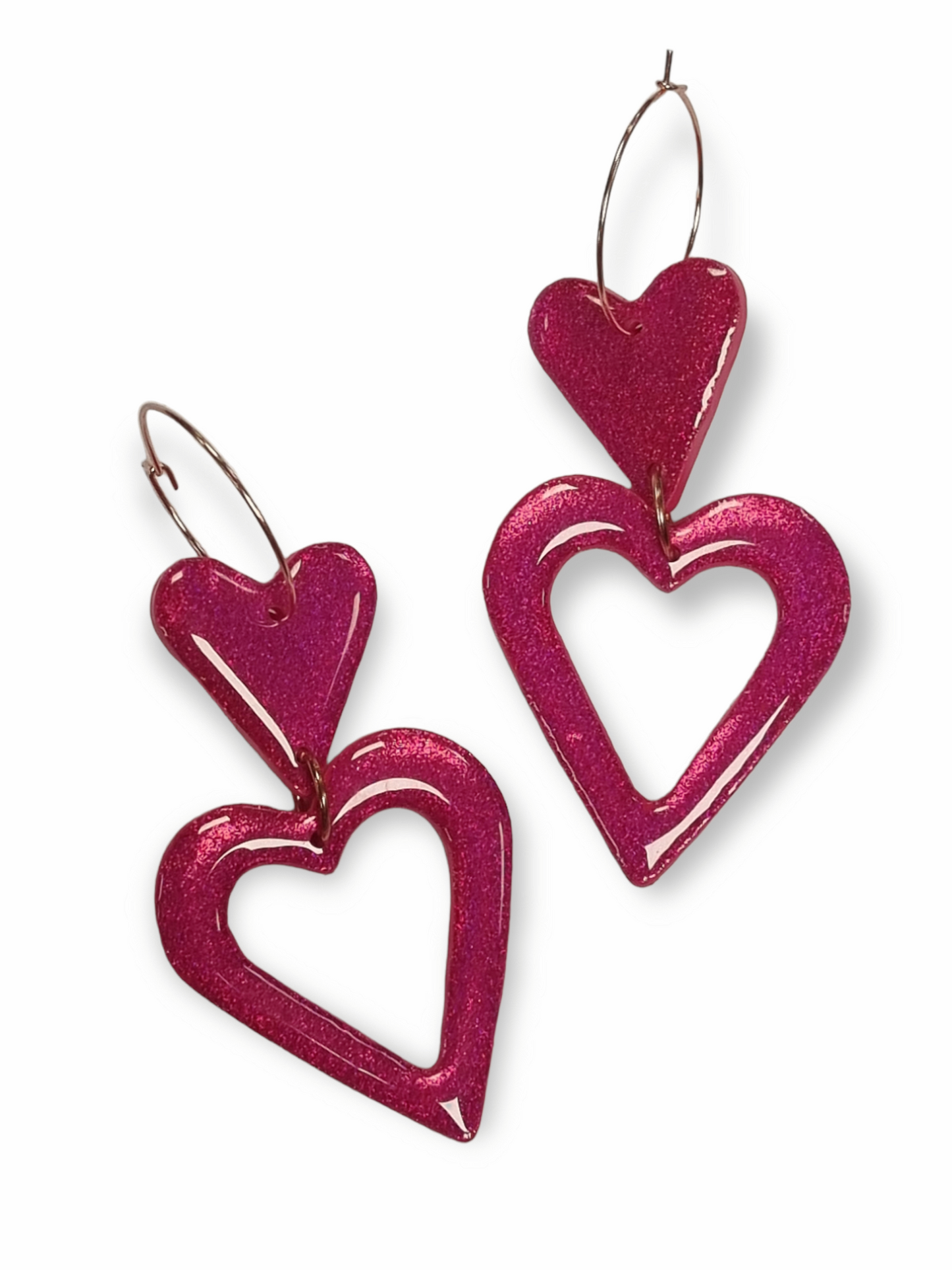 Up The Wazoo korvakorut Sweetheart, hot pink
