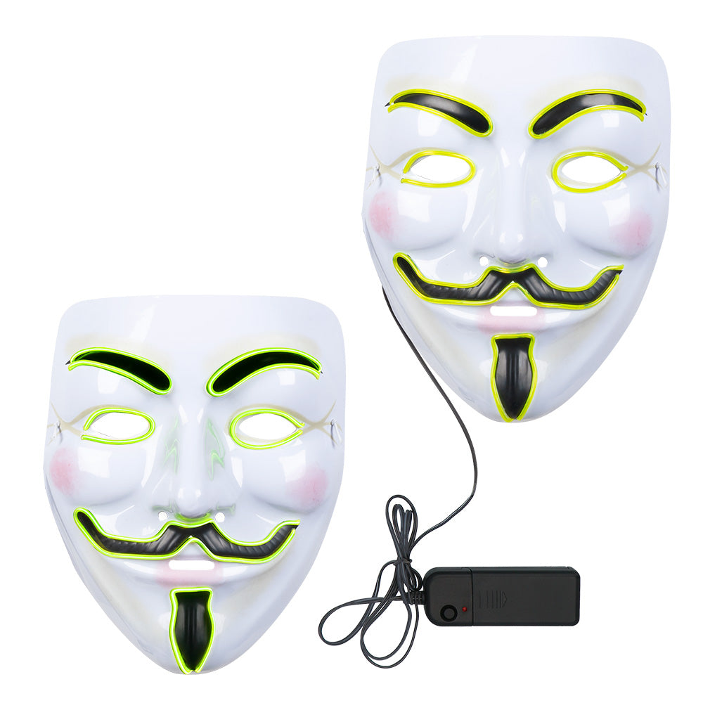 Naamari led-valoilla Anonymous (UV)