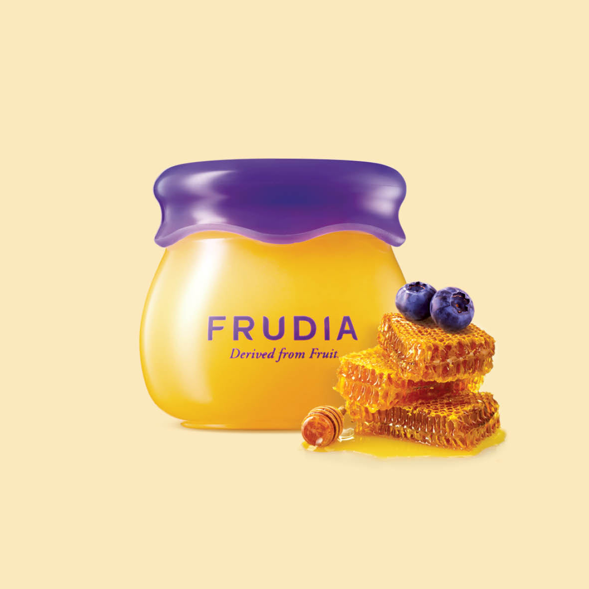 FRUDIA Blueberry Hydrating Honey Lip Balm (kosteuttava huulivoide purkissa)