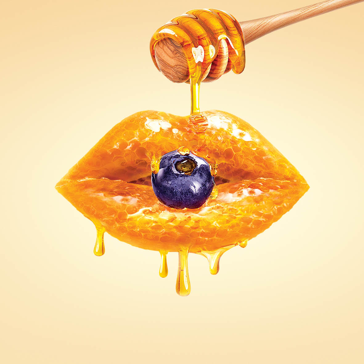 FRUDIA Blueberry Hydrating Honey Lip Balm (kosteuttava huulivoide purkissa)