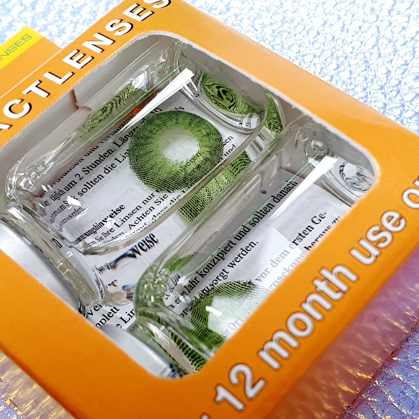 Piilolinssit 12kk, Natural Green