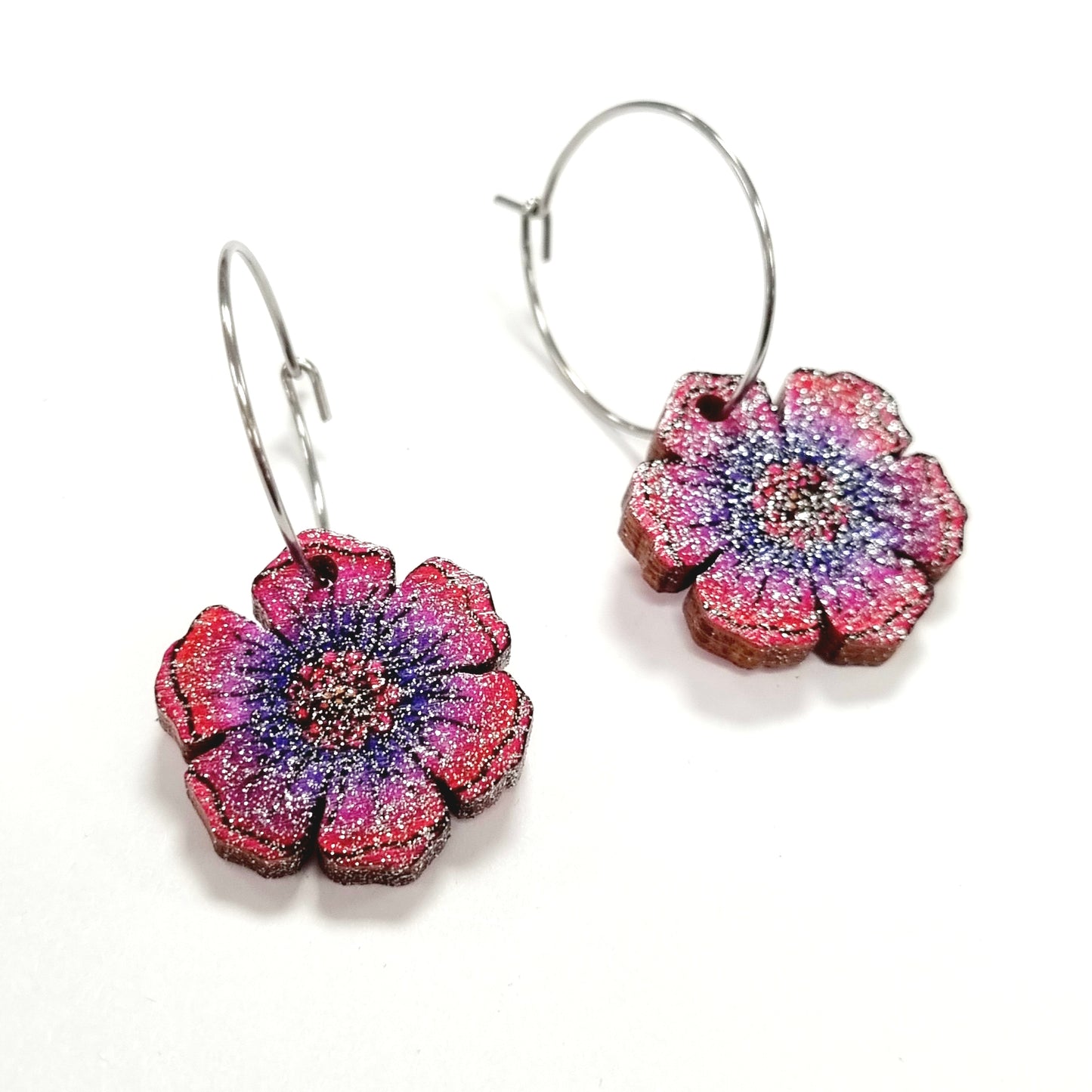 Ruffle Army korvakorut Mini Glitter Flower