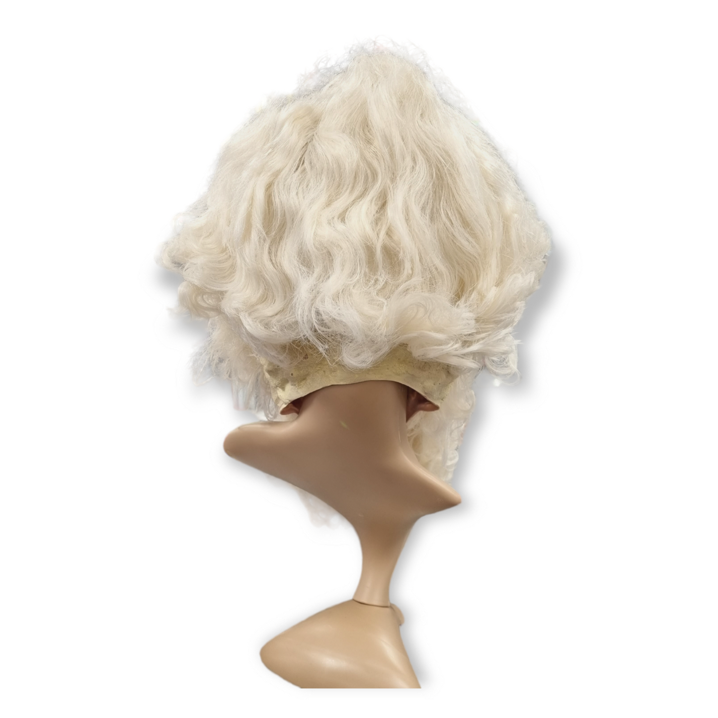 Joulupukin parta ja peruukki Basic, luonnonvalkoinen