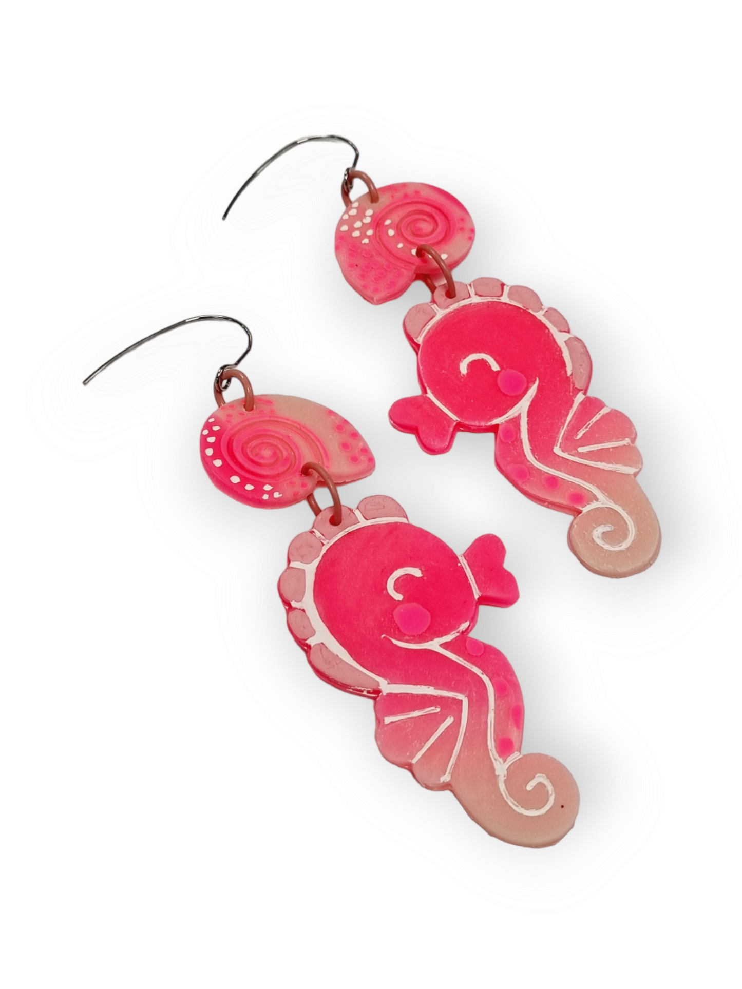 Up The Wazoo korvakorut Cutest Seahorse, pink