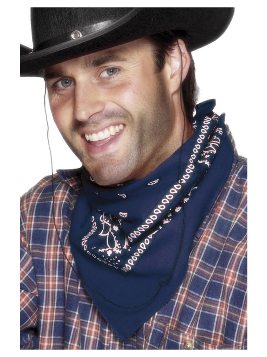 Cowboyn bandana, tummansininen