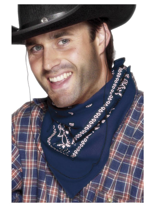Cowboyn bandana, tummansininen