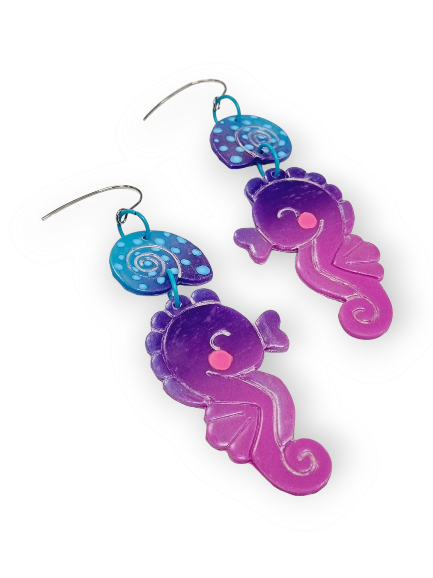 Up The Wazoo korvakorut Cutest Seahorse, purple