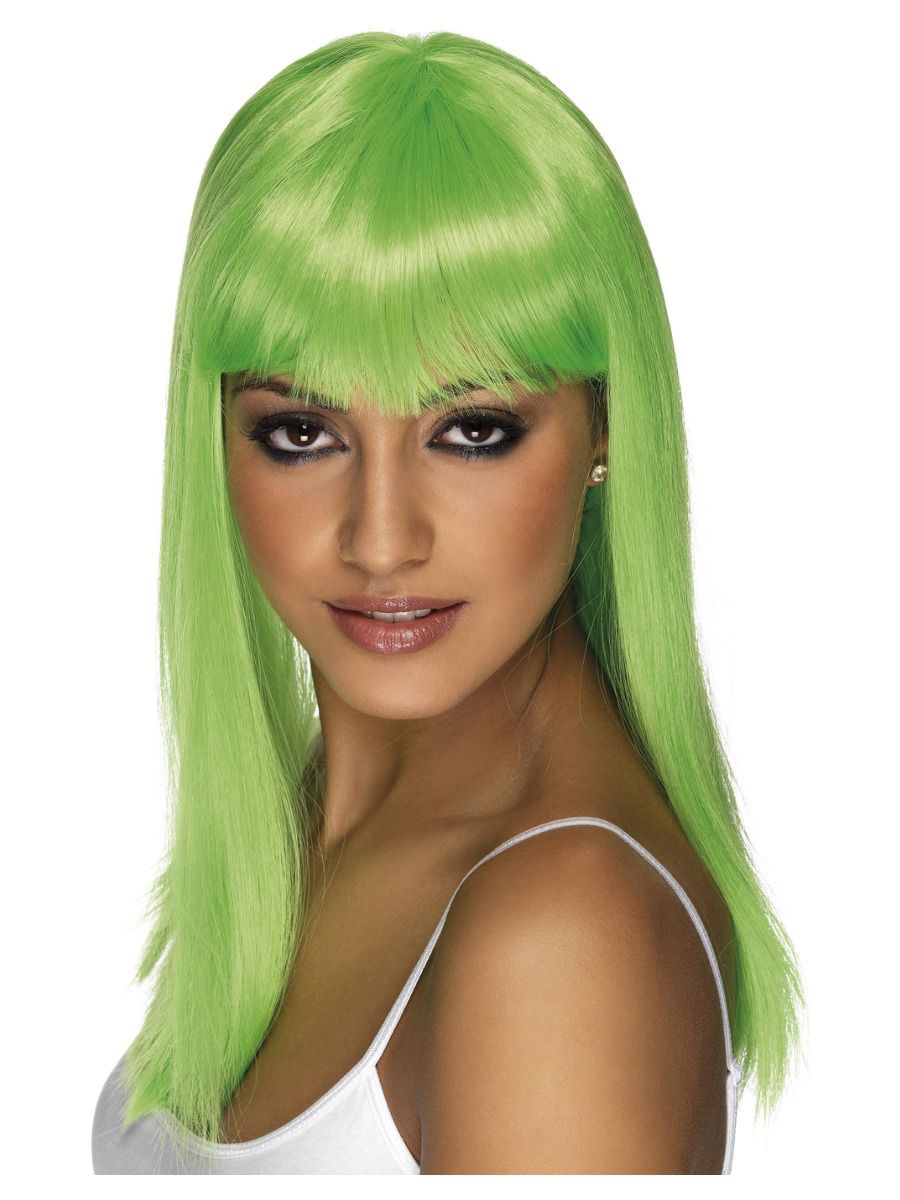 Peruukki Glamourama, neonvihreä
