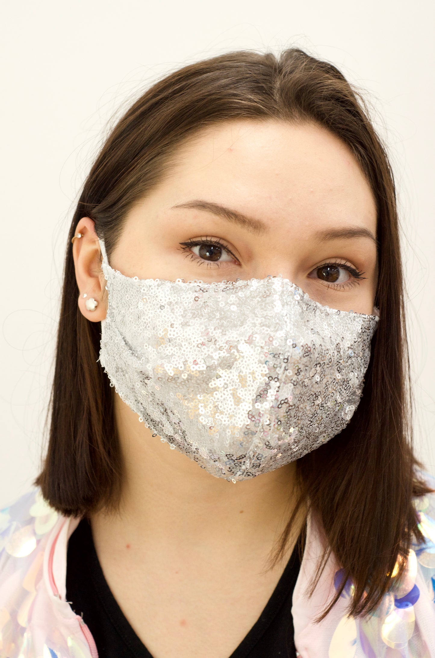 Frida Fiasko paljettimaski Silver