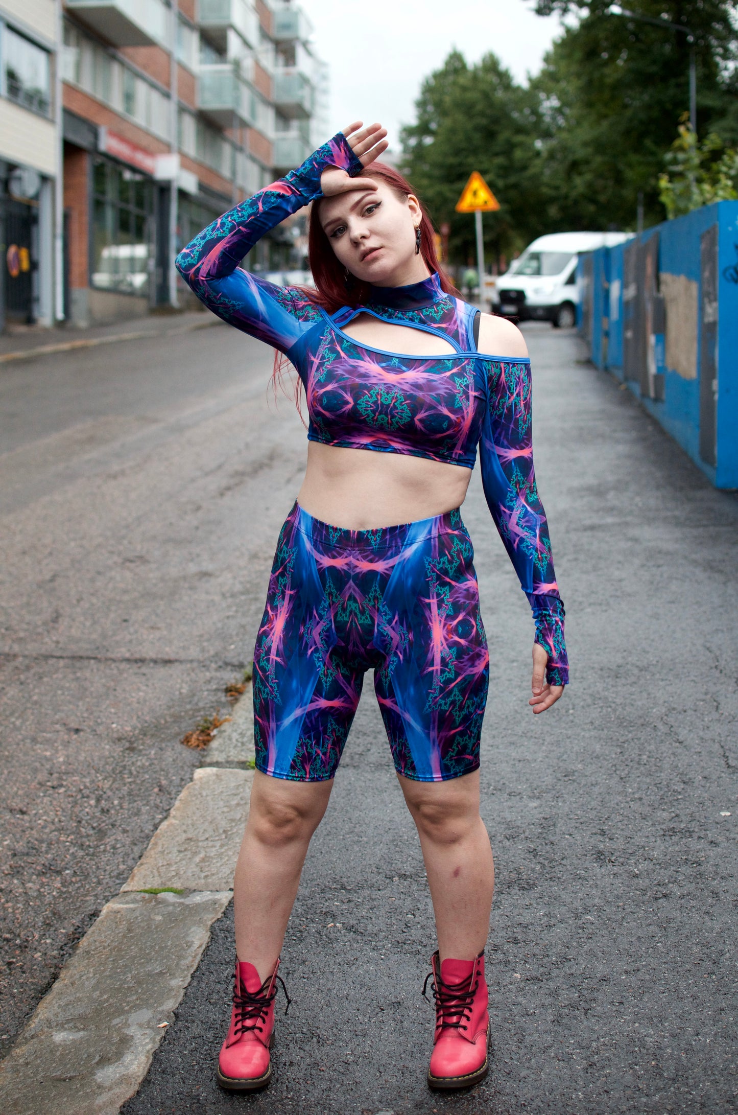 Bikershortsit Electric Blue