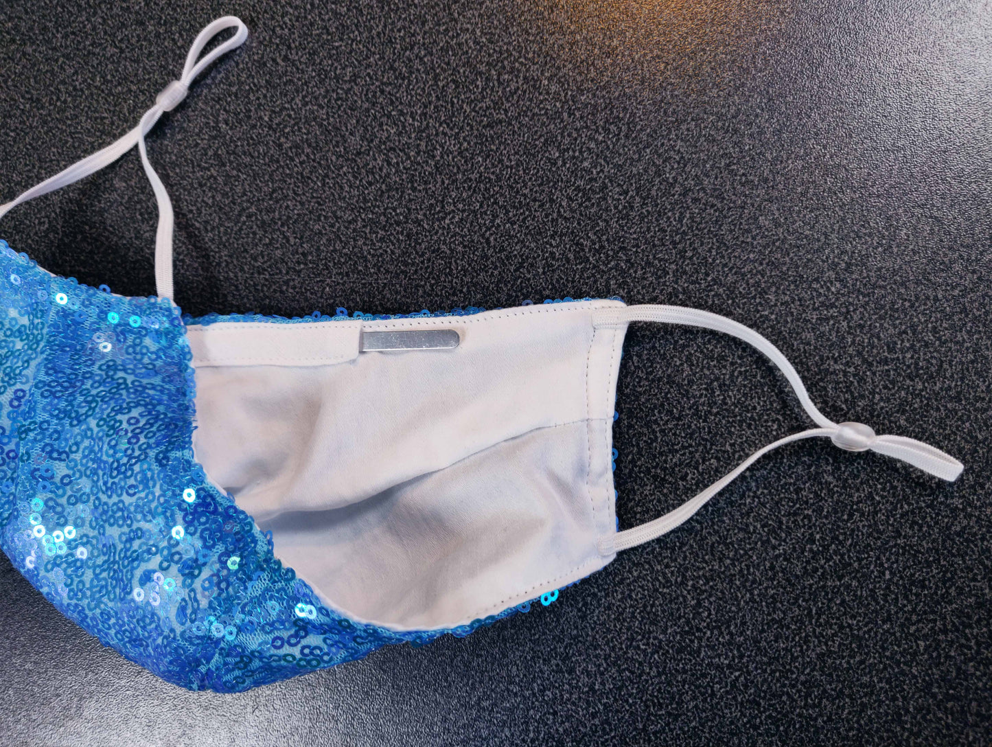 Frida Fiasko paljettimaski Sky Blue