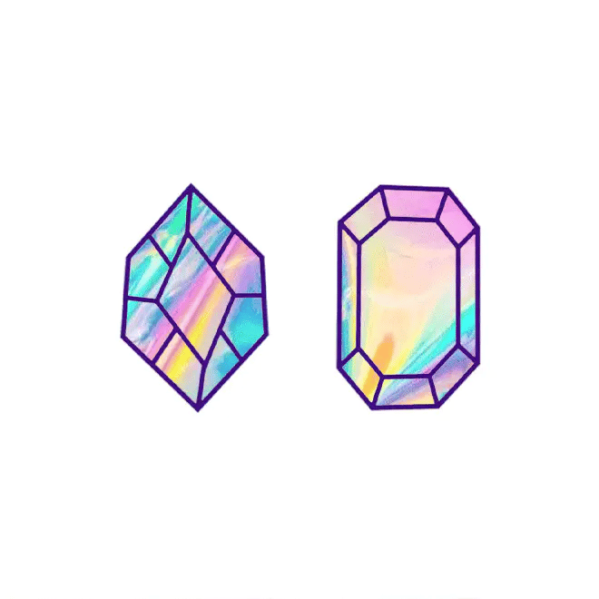 Siirtokuvatatuoinnit Gemstones (2 arkkia)