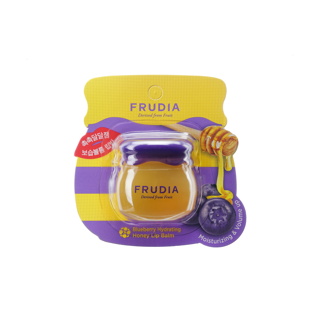 FRUDIA Blueberry Hydrating Honey Lip Balm (kosteuttava huulivoide purkissa)