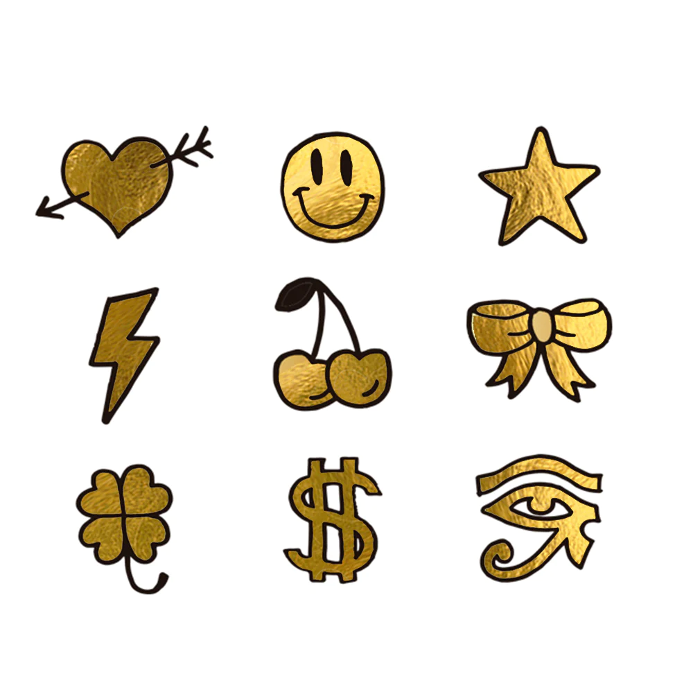 Siirtokuvatatuoinnit Mini Golds (2 arkkia)