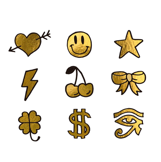 Siirtokuvatatuoinnit Mini Golds (2 arkkia)