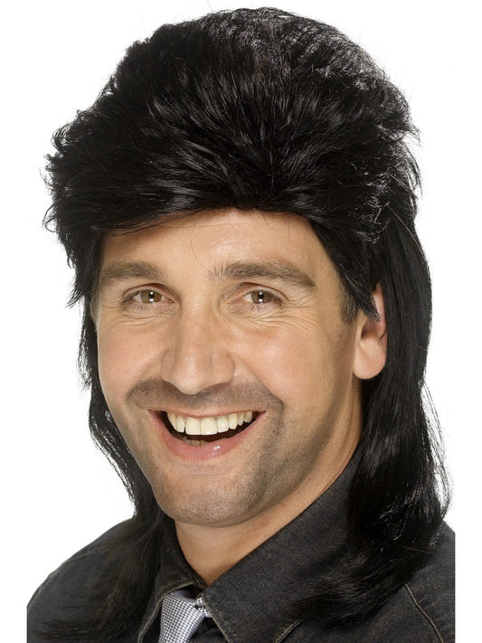 Peruukki Mullet, musta
