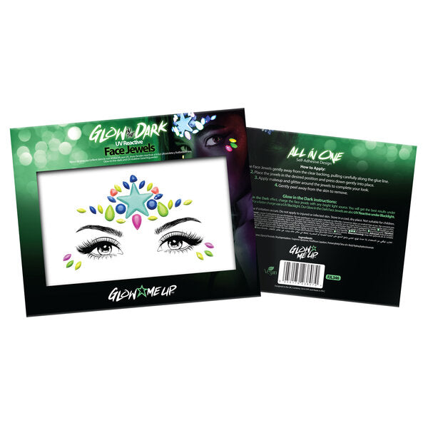 Kasvotimantit Neon Star (Glow in the Dark)