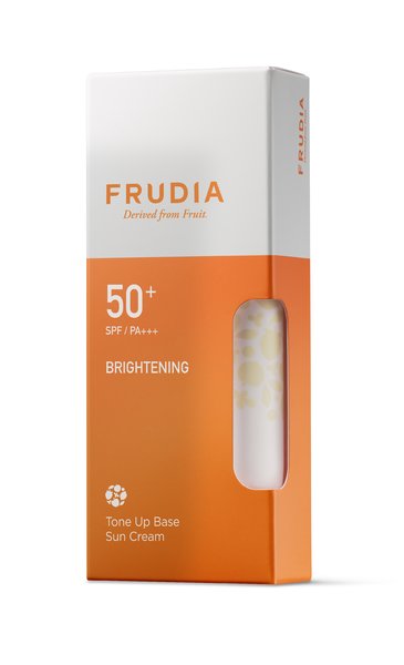 FRUDIA Tone Up Base Sun Cream SPF 50+ (kirkastava, kevyesti sävyttävä aurinkovoide)