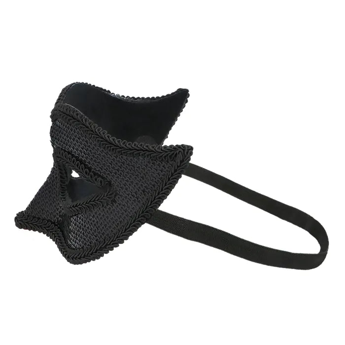 Paljettipintainen silmikko Black Sequins