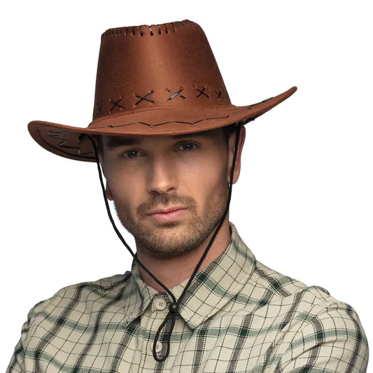 Cowboyn stetson, ruskea