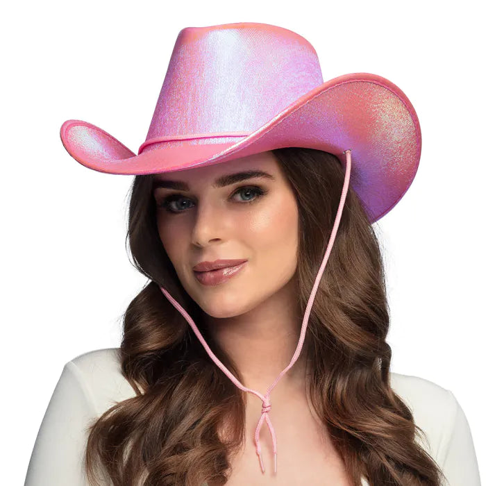 Cowboyhattu Pearlescent, vaaleanpunainen