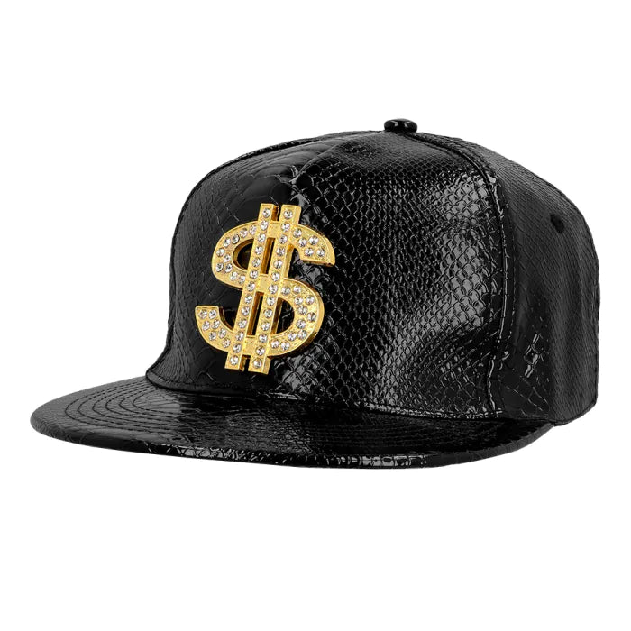 Massipäällikön lippalakki Dollar & Bling