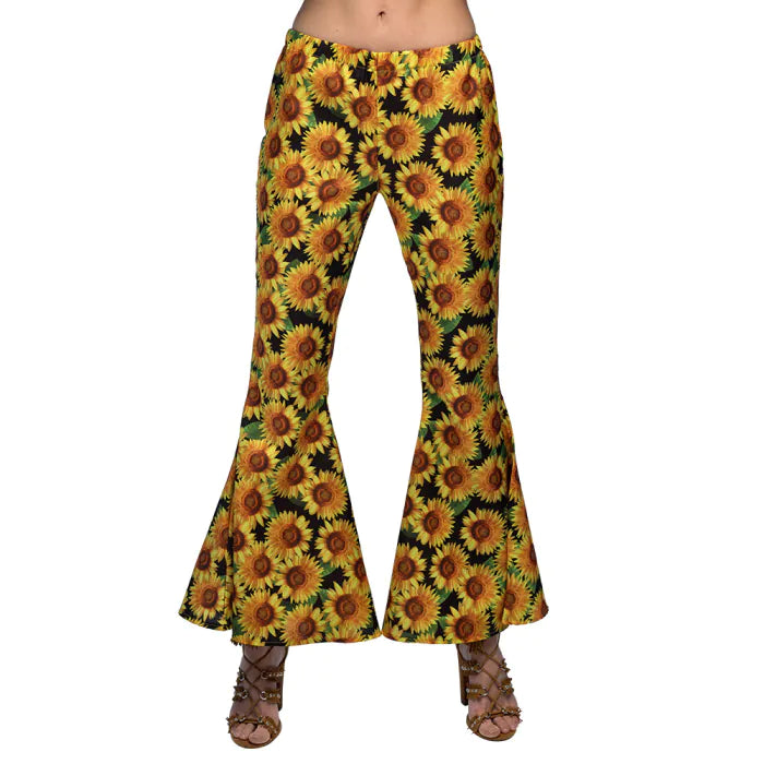 Levenevälahkeiset hippihousut Sunflower Power