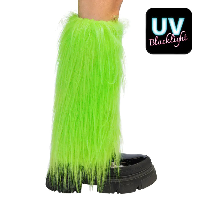 Säärystimet Rave, neonvihreä (UV)