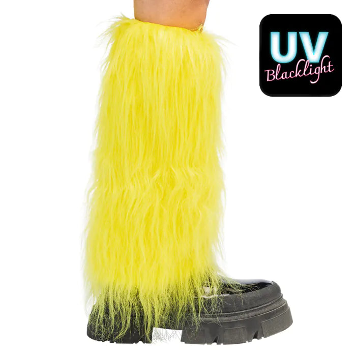 Säärystimet Rave, neonkeltainen (UV)