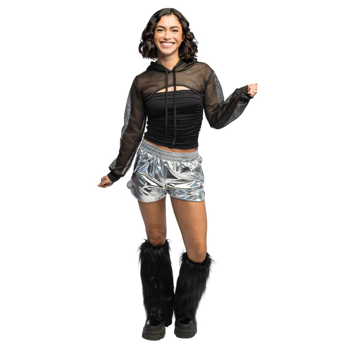 Bolero verkkomateriaalia, musta (S-M)