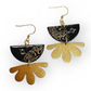 LOVANJU korvakorut Black'n'Gold Flower